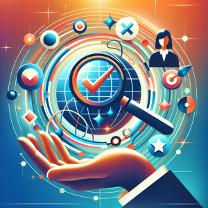 Business professional reviewing web accessibility metrics and SEO performance dashboard showing improved rankings and user engagement