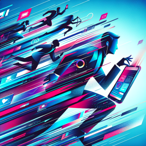 Business professional analyzing mobile website performance metrics and optimization strategies on multiple devices