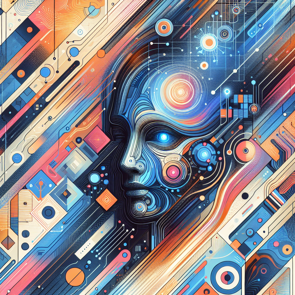 Business executive analyzing AI content generation tools and ROI metrics on computer dashboard